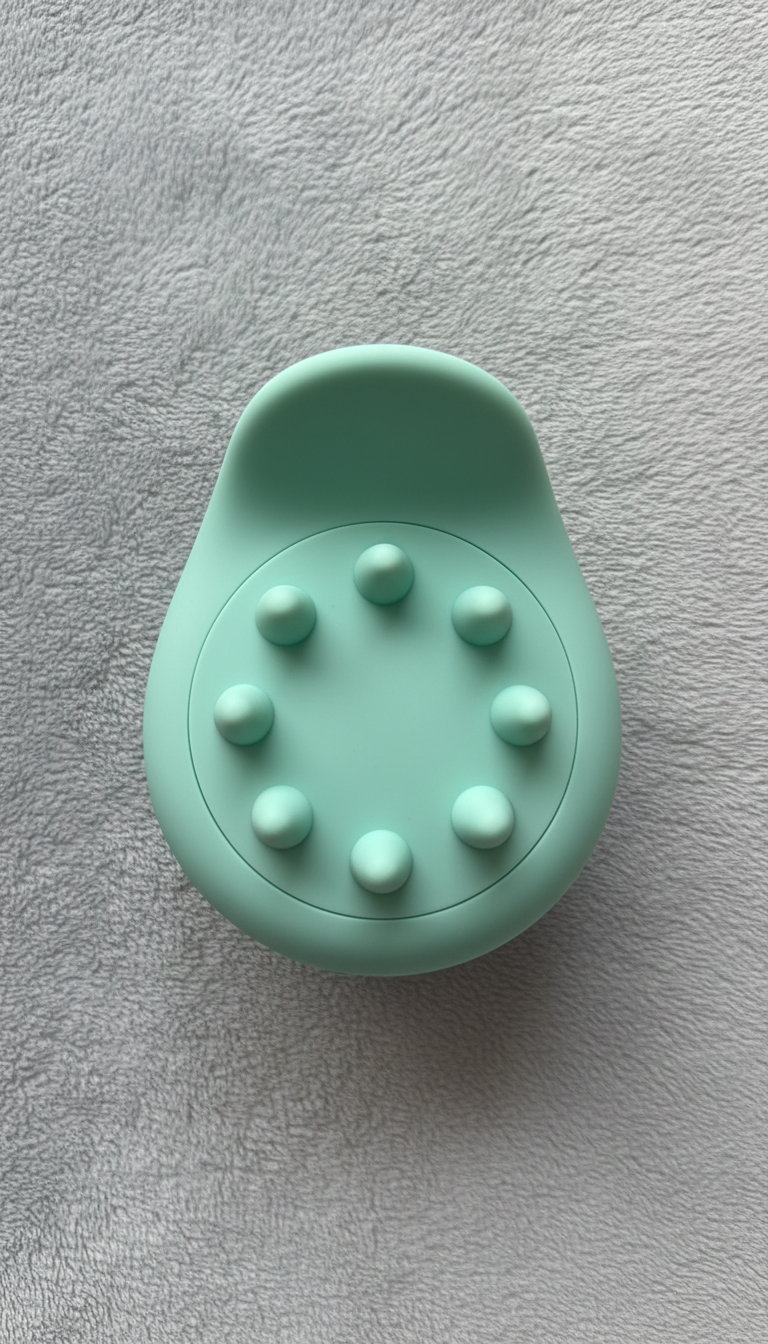 Handheld silicone scalp massager